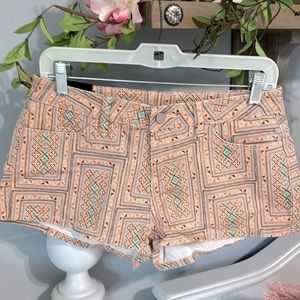 Insight Shorts Tribal Peach Womens 5 Waist 27